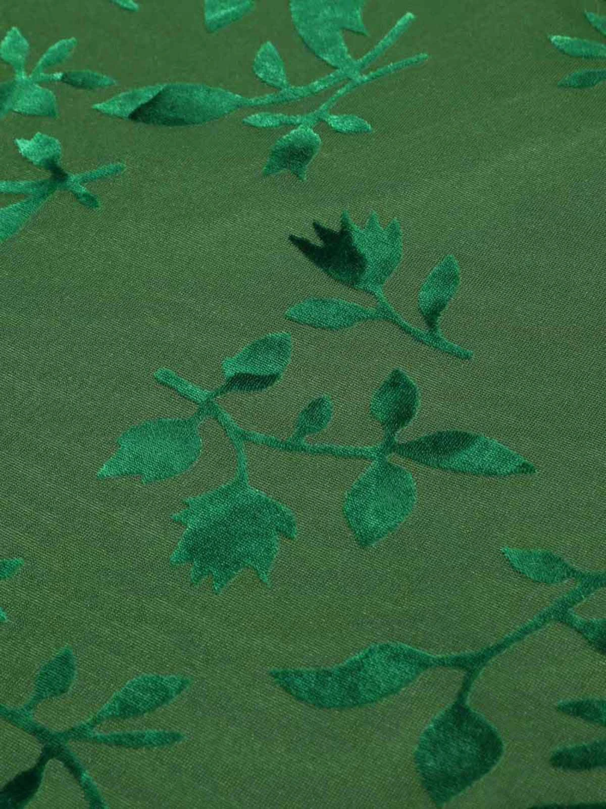 Green 1930s Floral Vintage Dress - Image 7