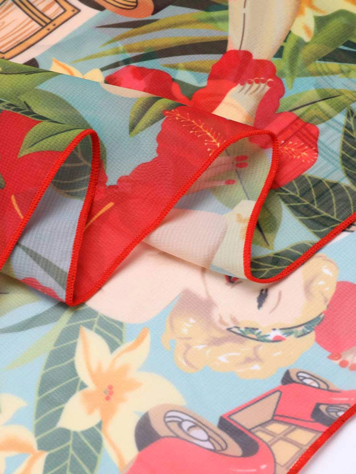 3PCS Red Retro Lady Bikini Set - Image 10