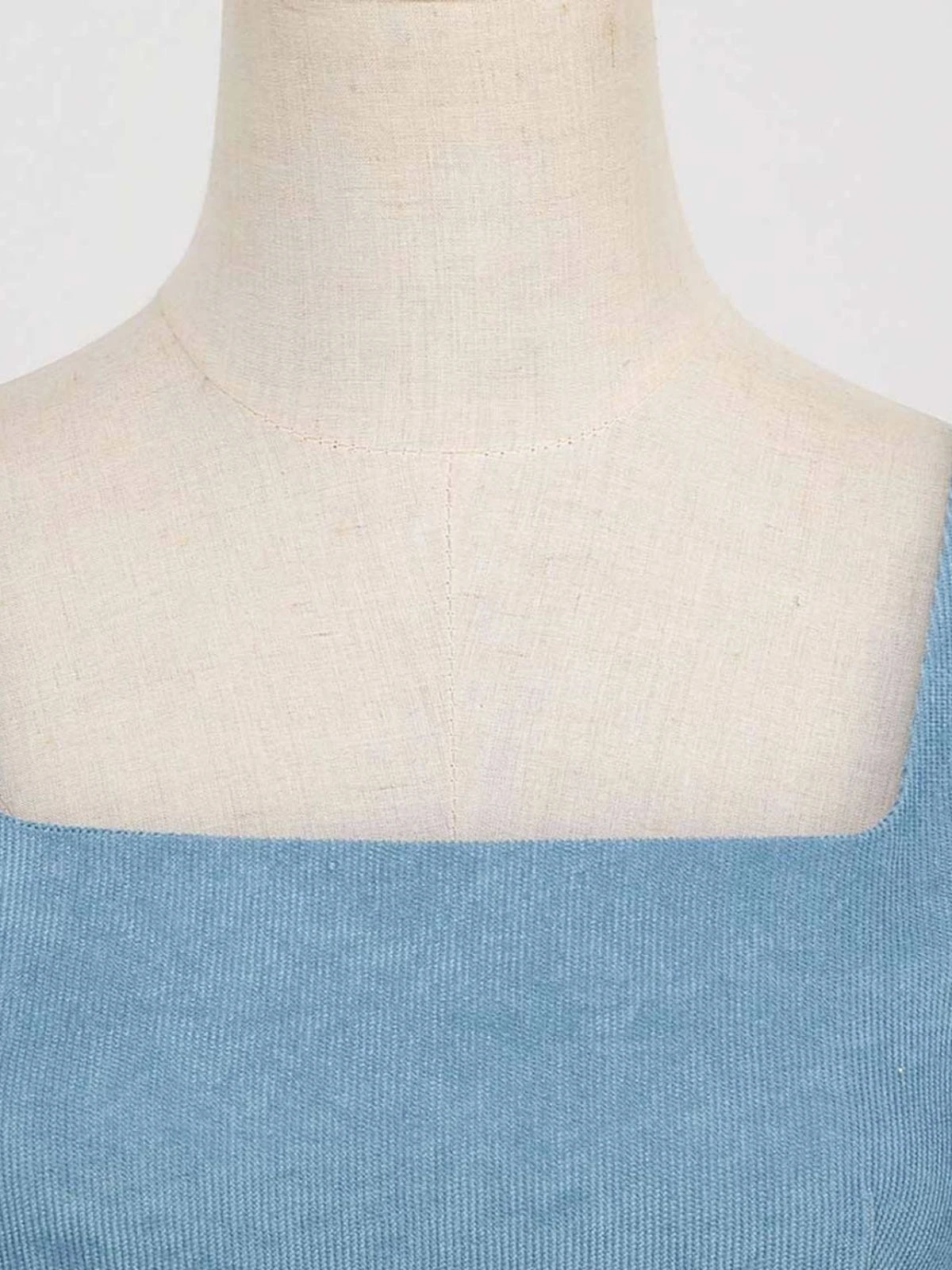 1950s Corduroy Solid Vintage Dress - Image 5