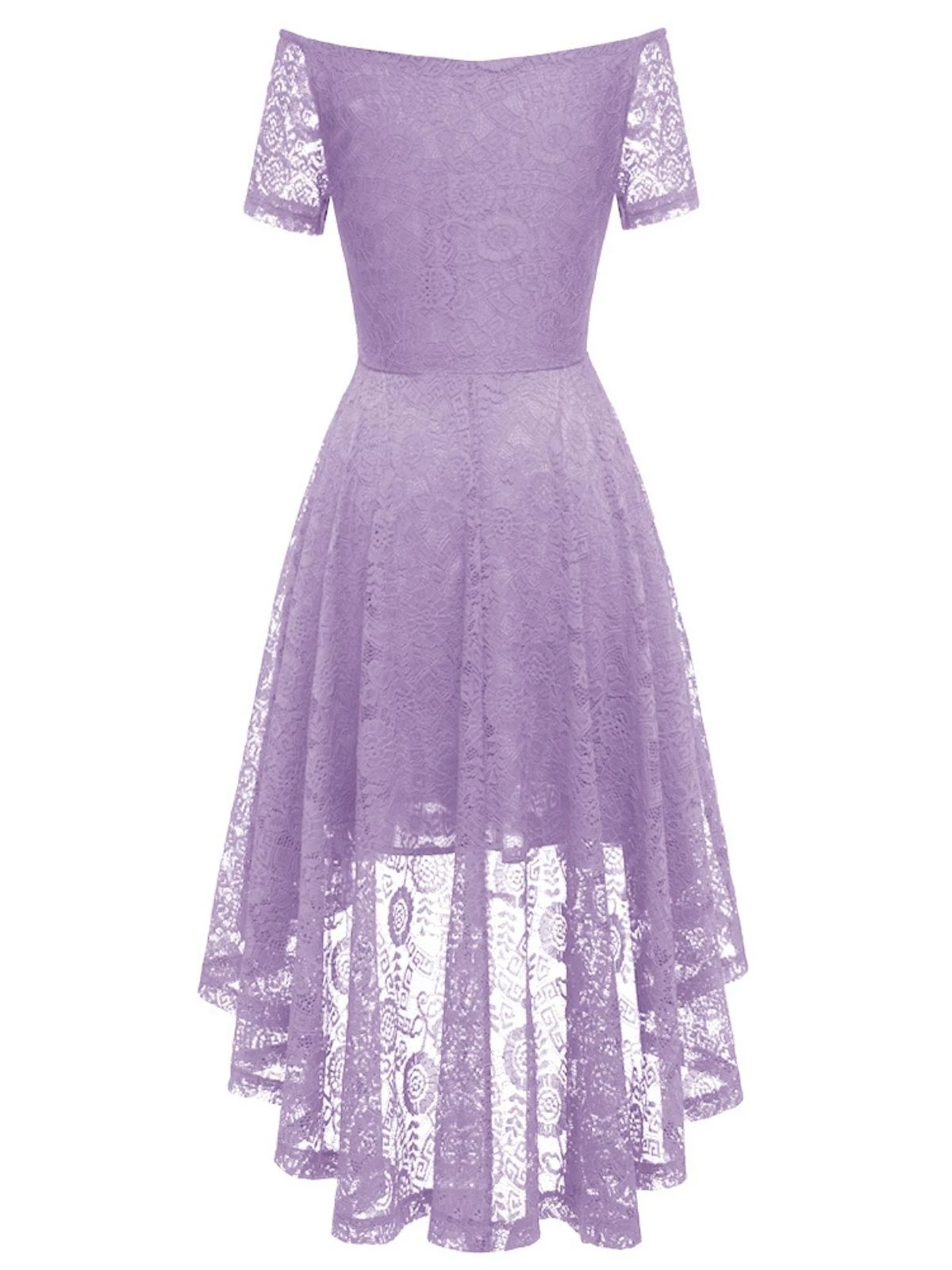 1950s Off-shoulder Floral Lace Dress - Image 15