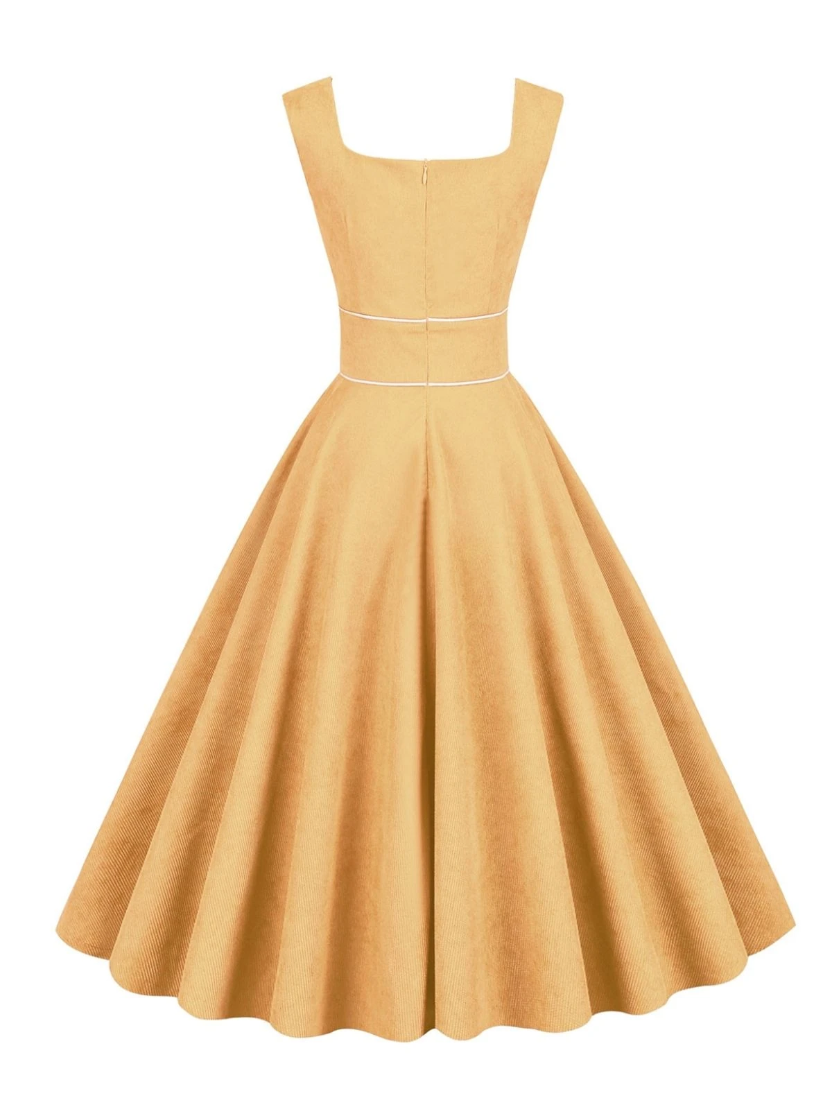 1950s Corduroy Solid Vintage Dress - Image 10