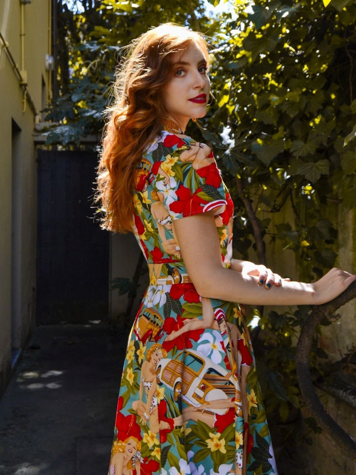 1950s Bikini Girls Swing Dress - Image 11