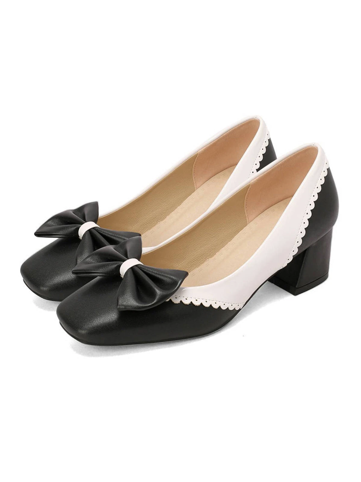 Retro Mary Jane High Heel Shoes - Image 6