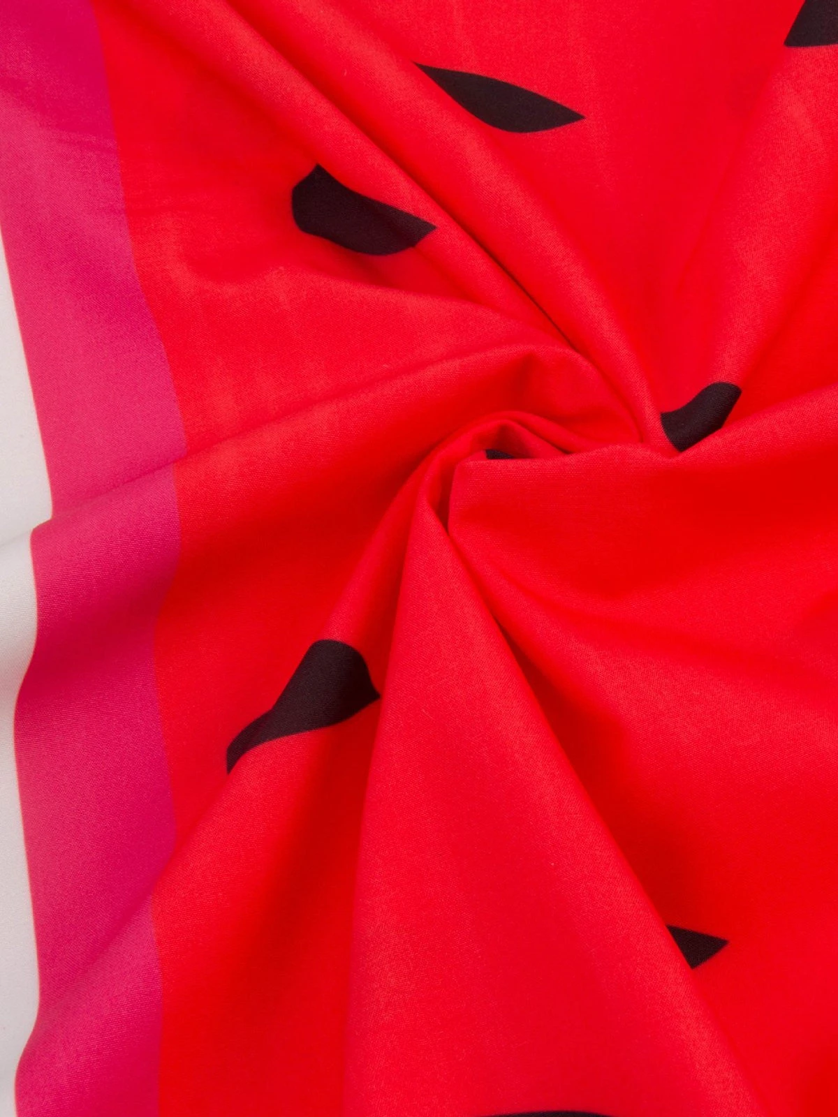 Red 1950s Watermelon Patchwork Dress - Image 4