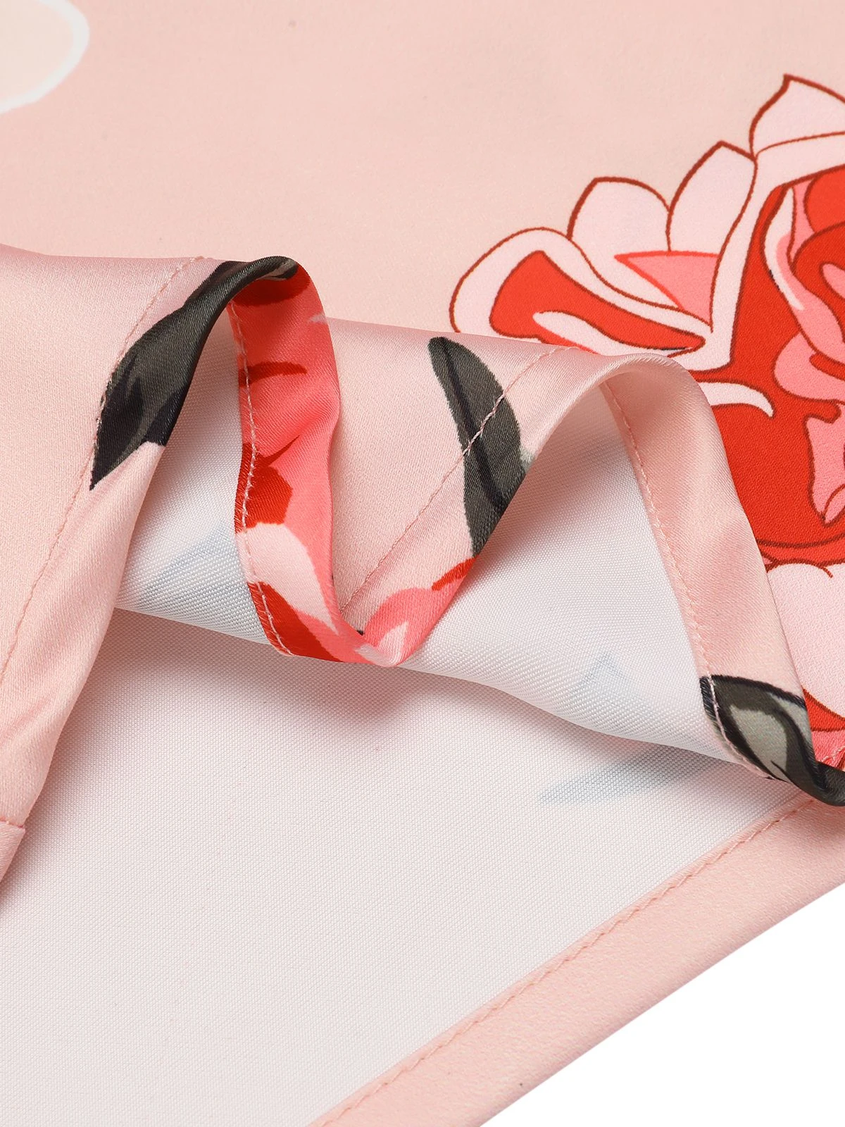 Pink 1950s V-neck Wrap Floral Pencil Dress - Image 7