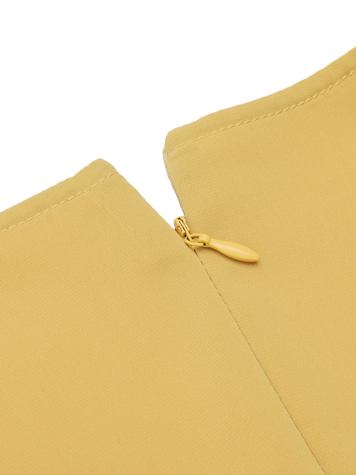 Yellow 1950s Plaid Rose Panel Raglan Dress - Image 6