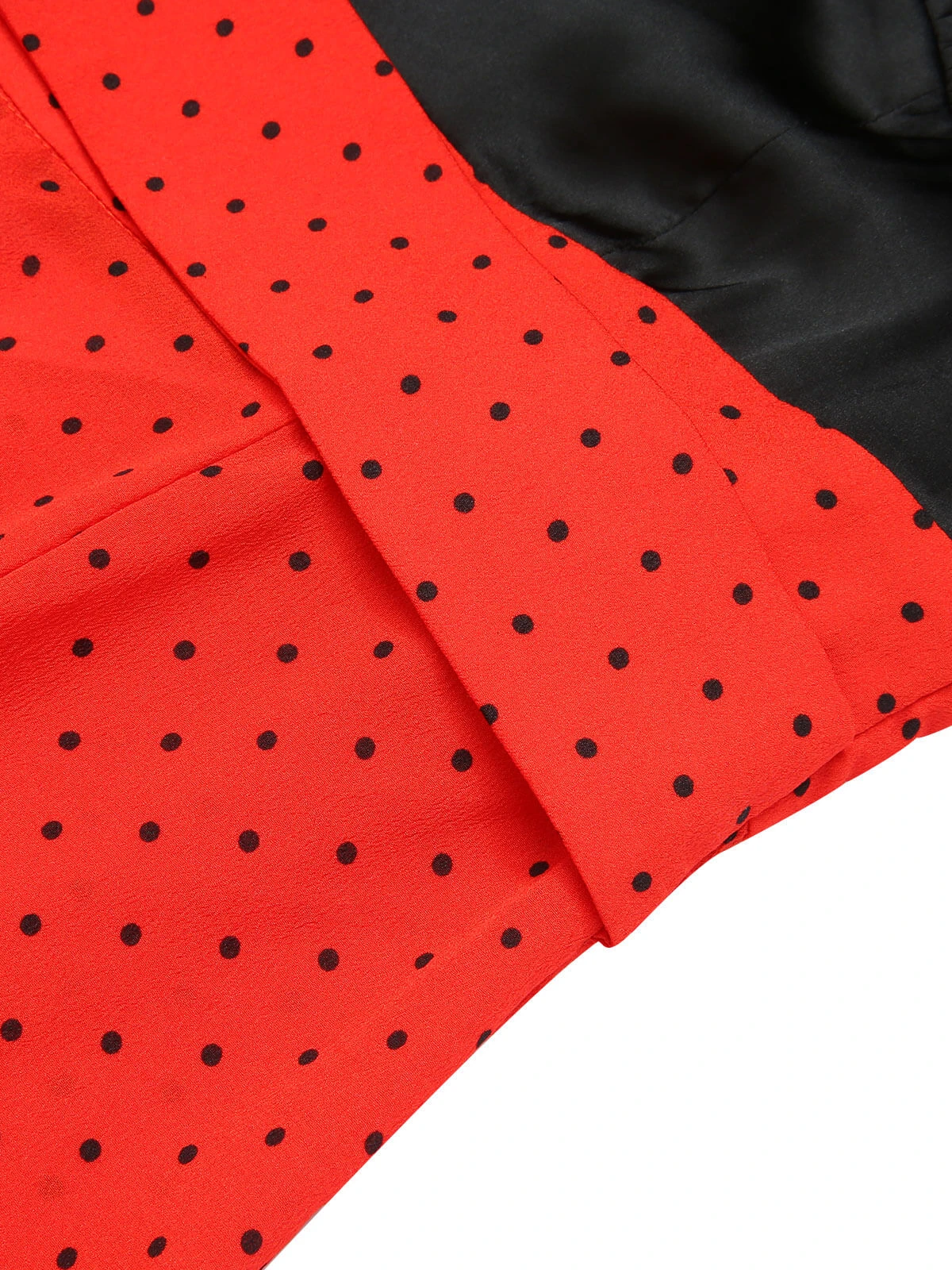 Black & Red 1930s Polka Dot Patchwork Jumpsuit - Image 6