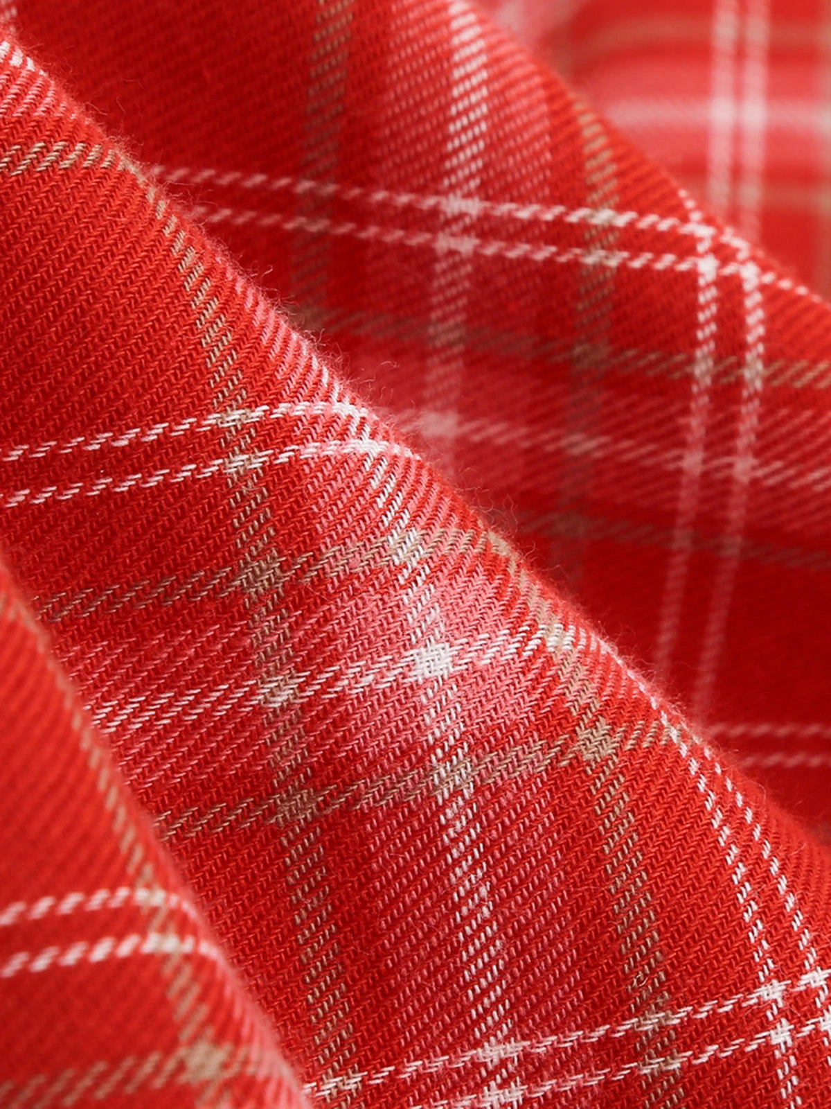 1950s Gingham Plaid Square Neck Flared Dress - Image 8