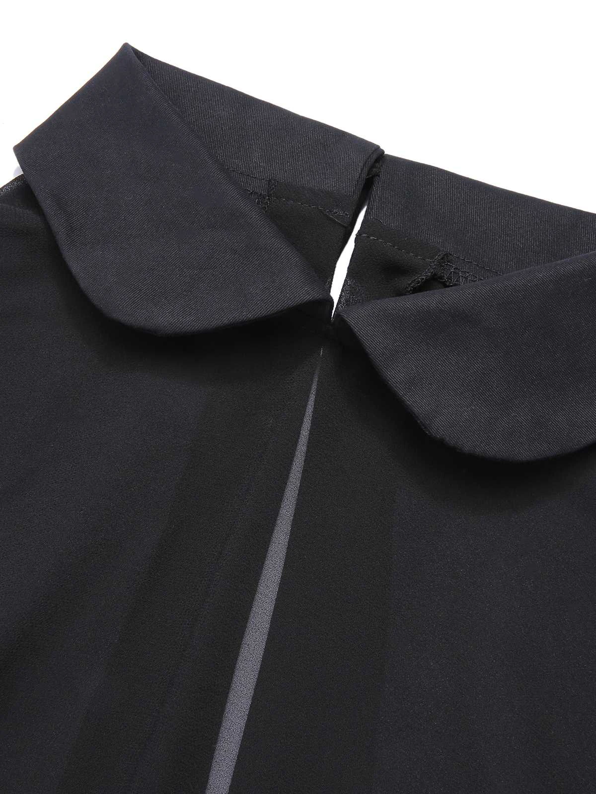 Black & Orange 1950s 3D Butterflys Cloak Dress - Image 5