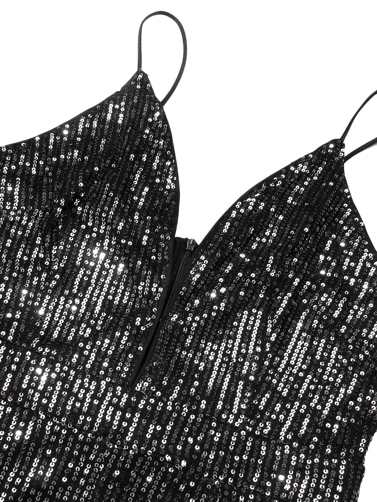 1930s Sequined Shiny Slip Vintage Jumpsuit - Image 5