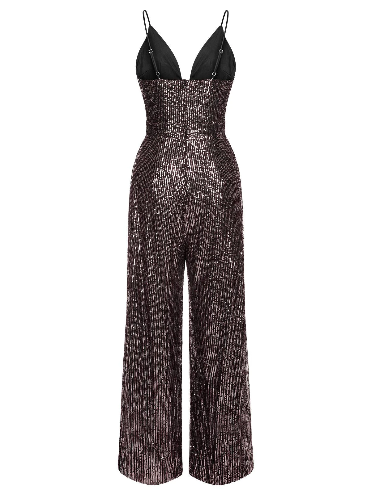 1930s Sequined Shiny Slip Vintage Jumpsuit - Image 11