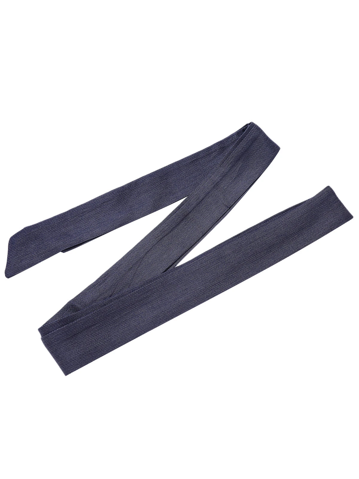 Blue 1940s Solid Shirt Collar Belt Dress - Image 8