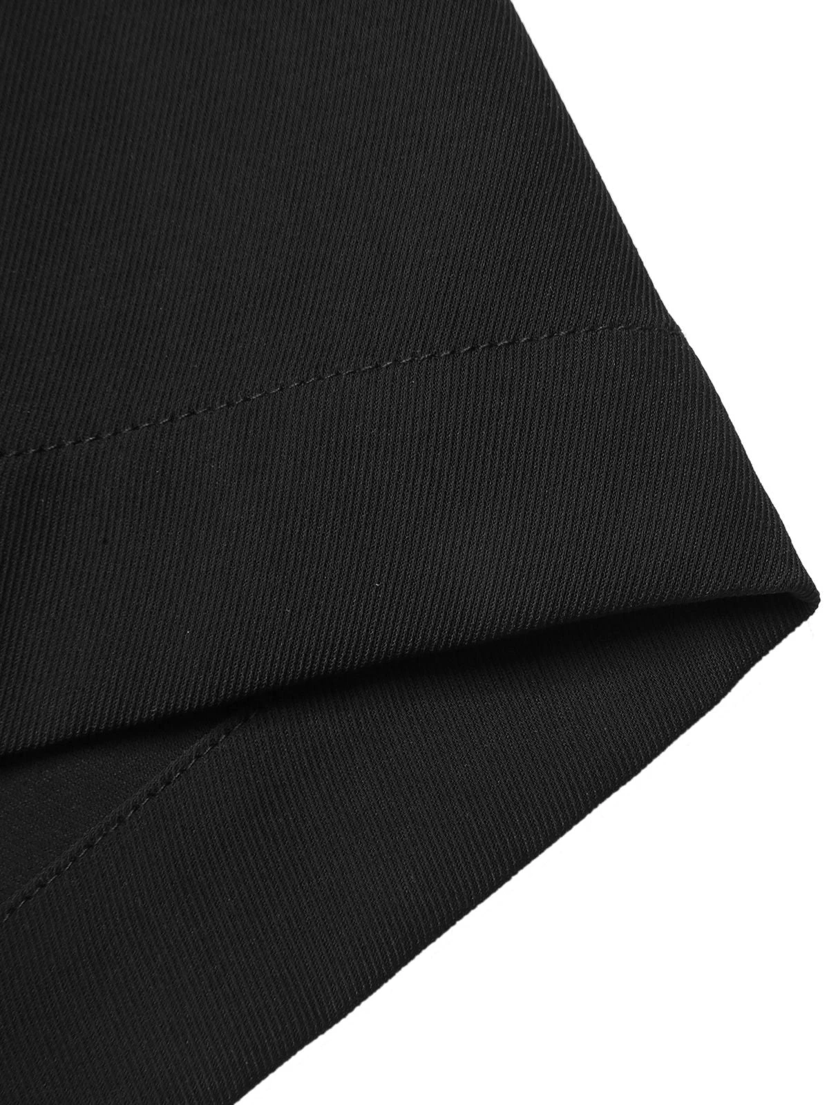 White & Black 1950s Deep-V Halter Romper - Image 6