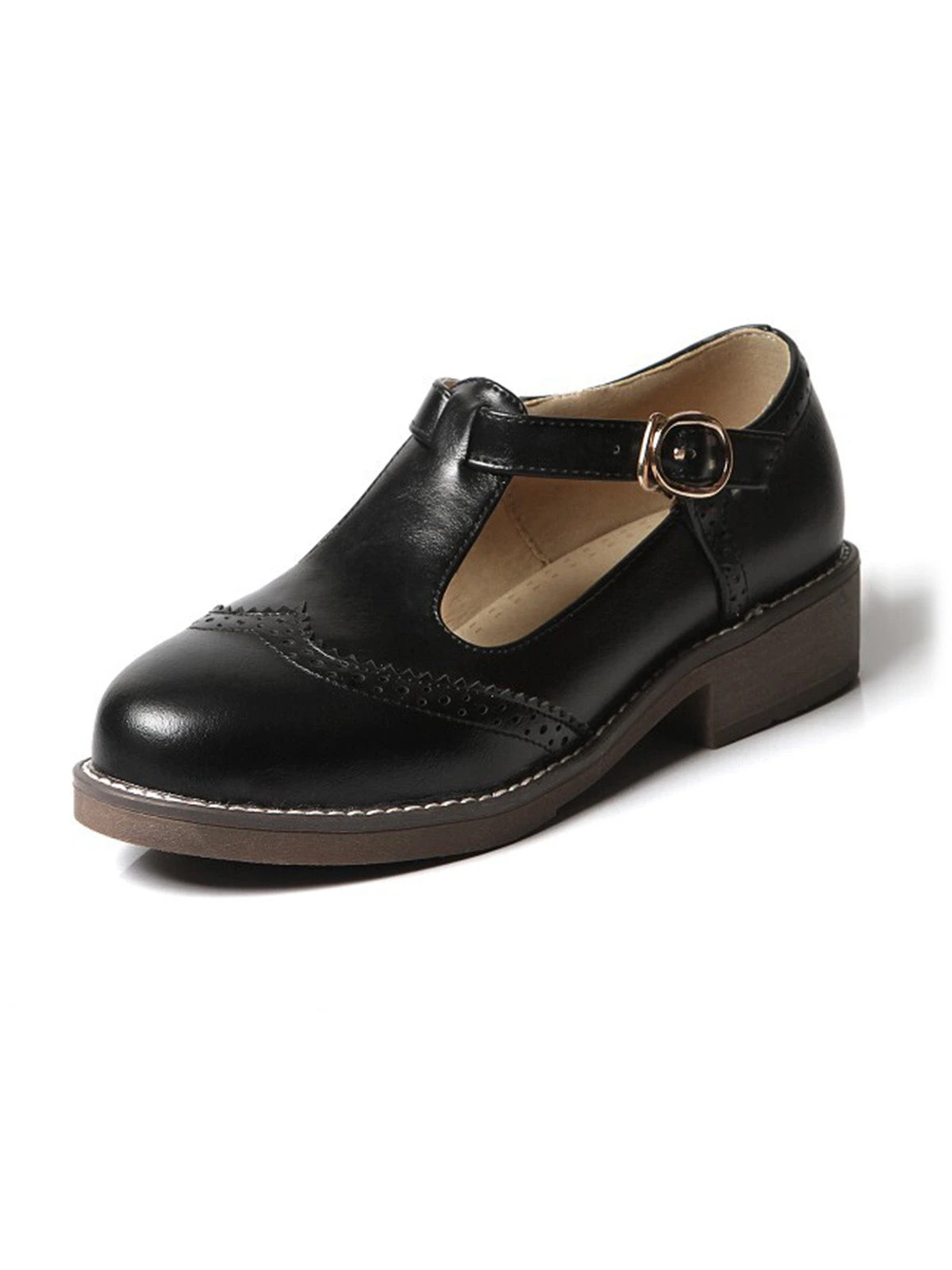 Retro Casual Buckle Thong Shoes - Image 6