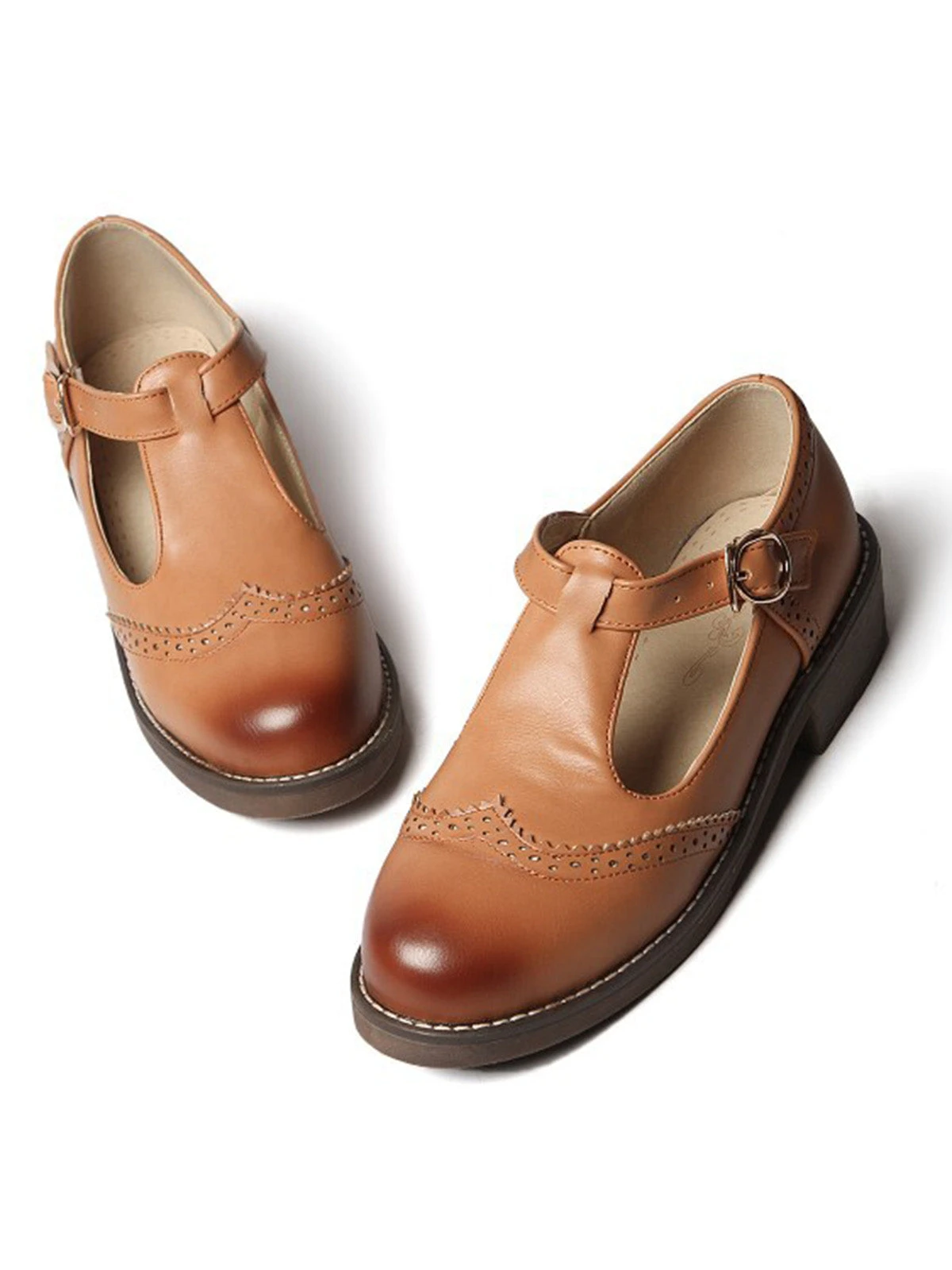 Retro Casual Buckle Thong Shoes - Image 7