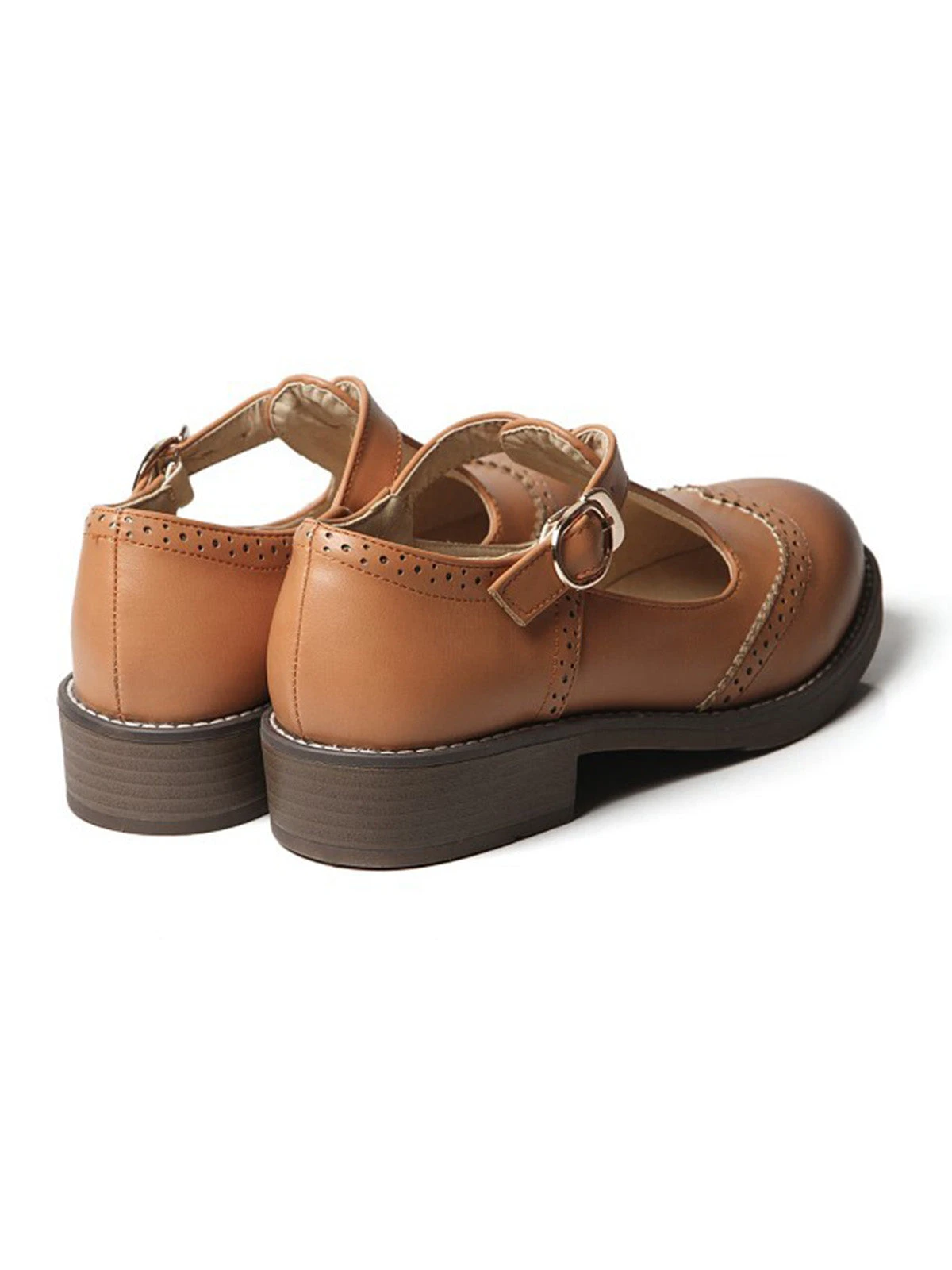 Retro Casual Buckle Thong Shoes - Image 9