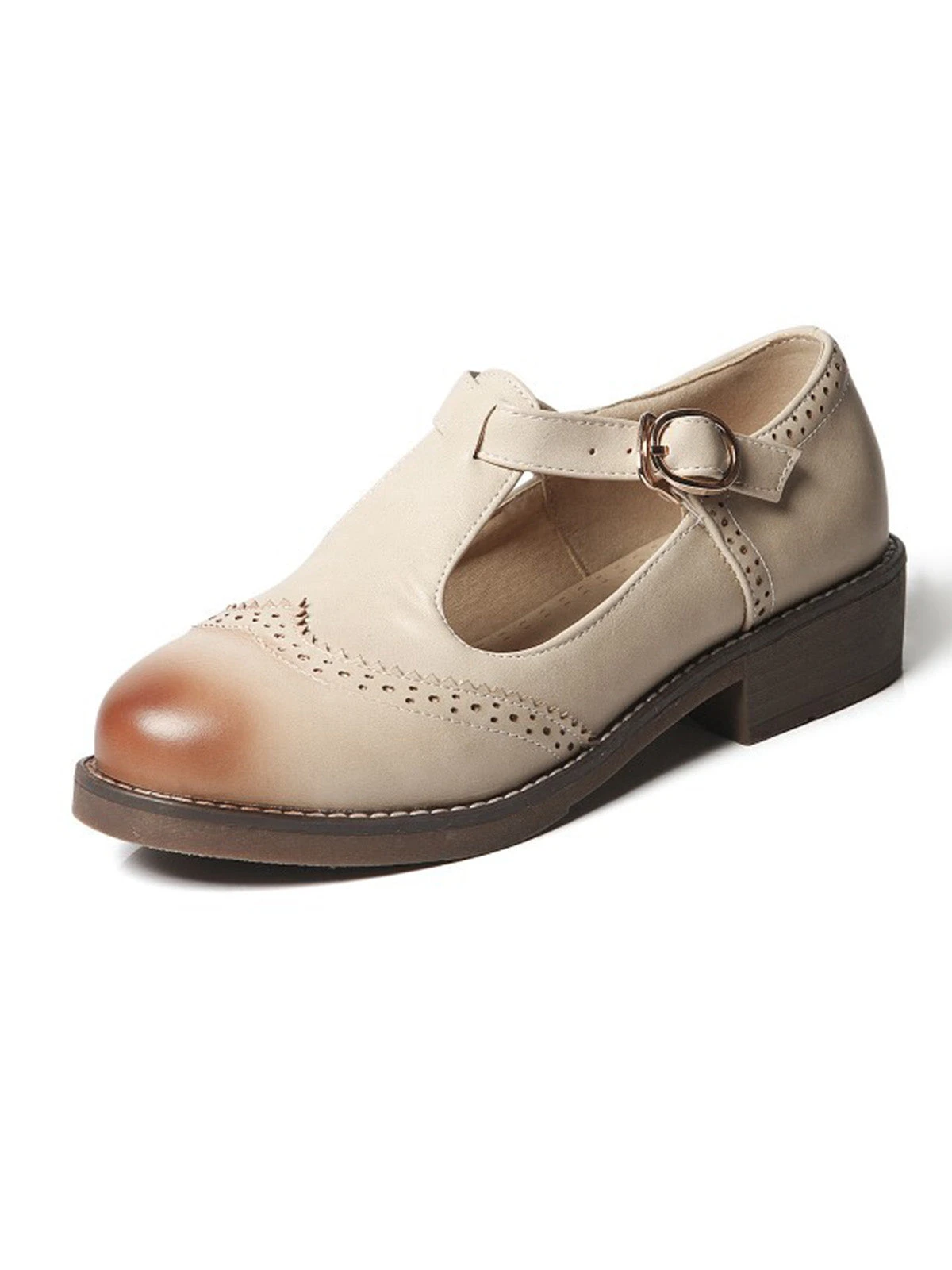 Retro Casual Buckle Thong Shoes - Image 2