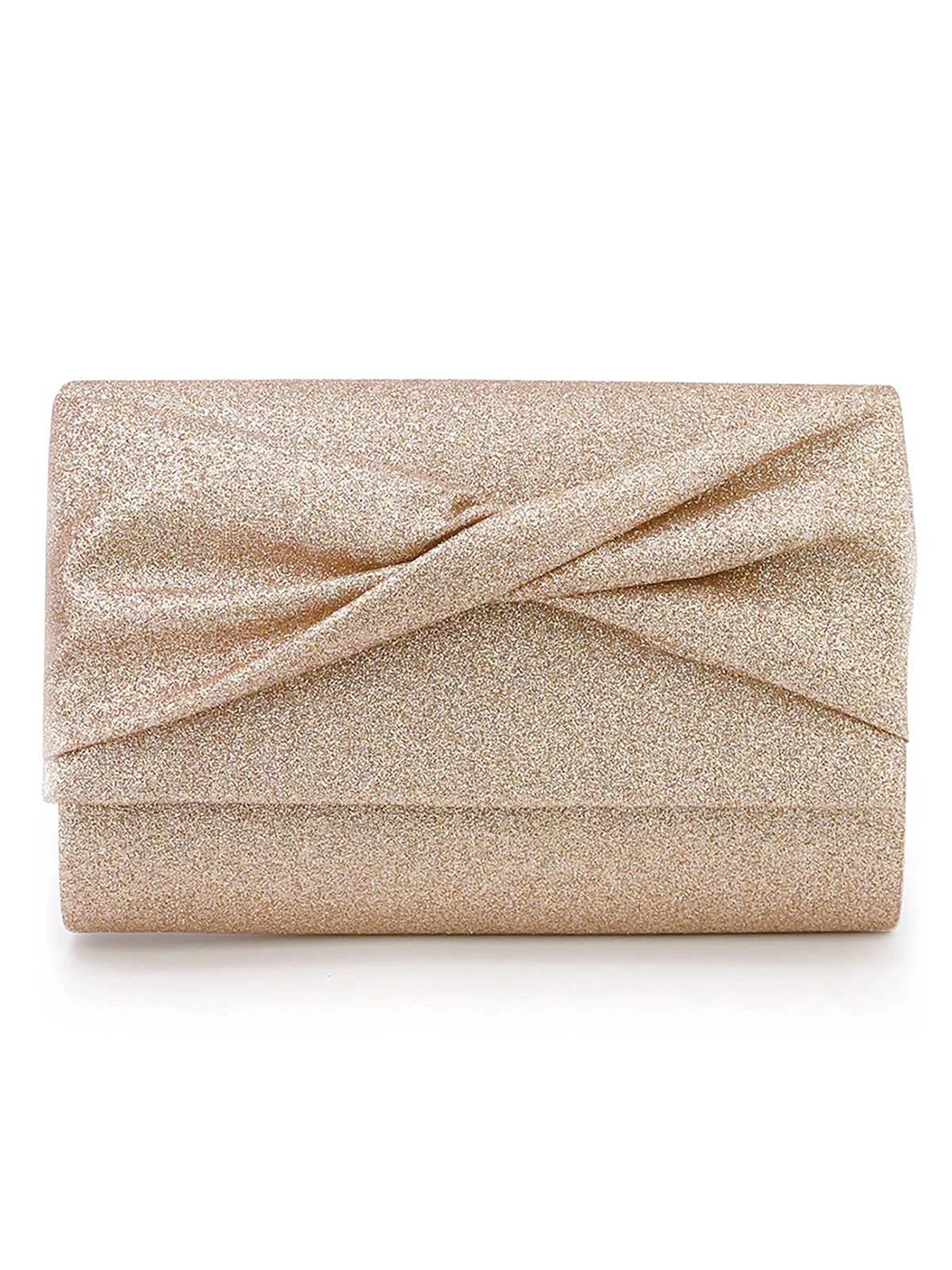 Vintage Gold Glitter Party Handbag - Image 2