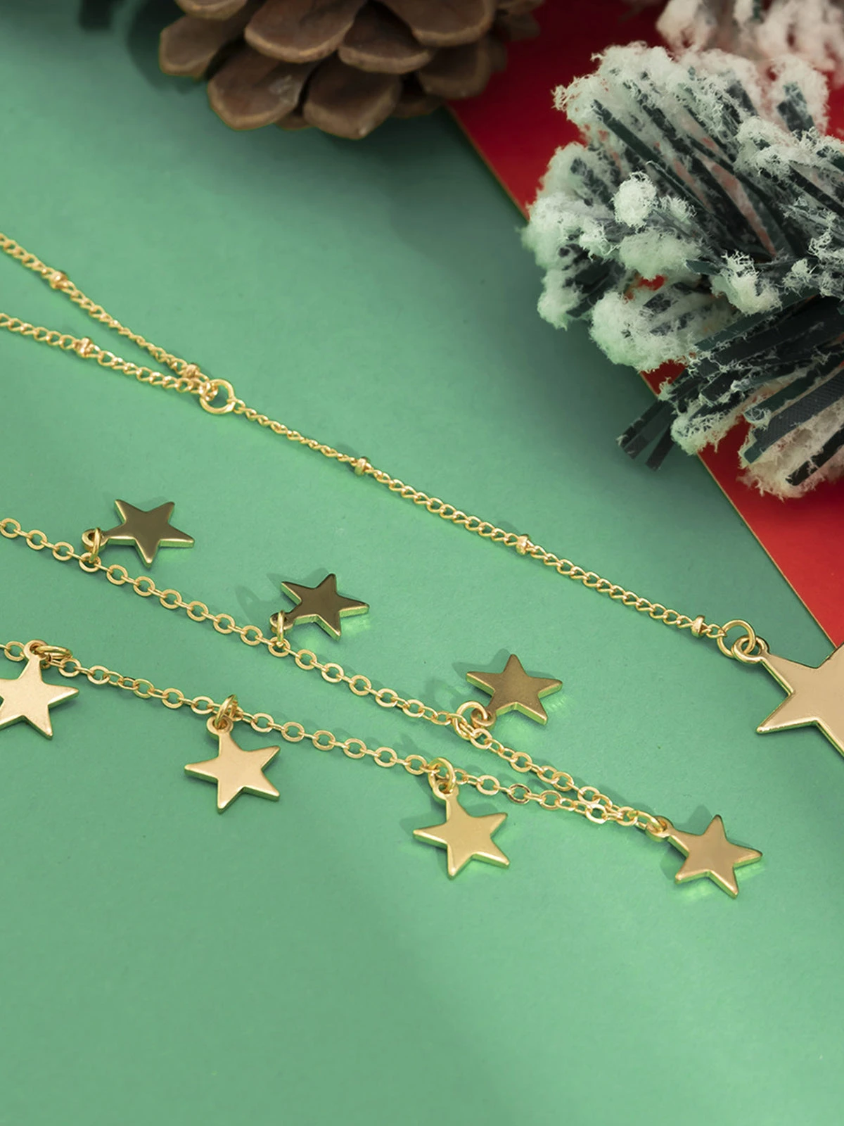 Christmas Simple Alloy Star Long Necklace - Image 2