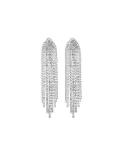 Retro Rhinestone Tassel Earring