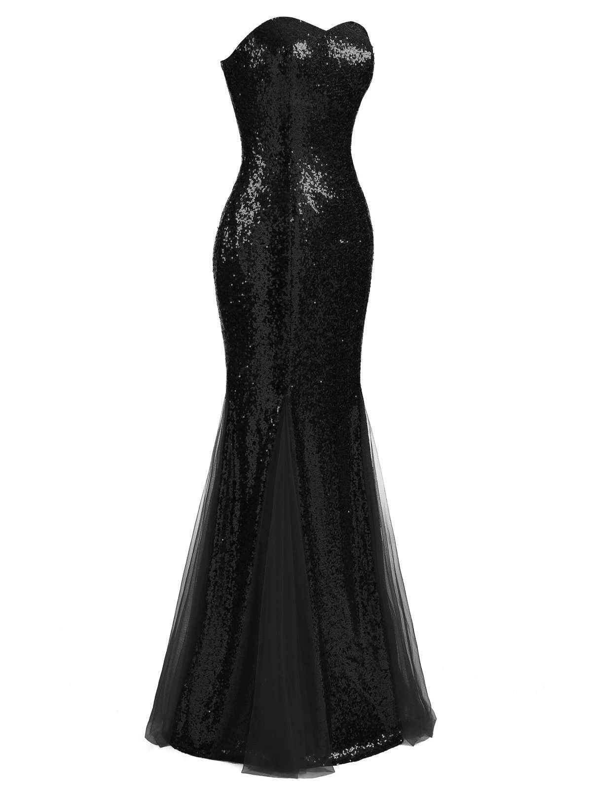1930s Vintage Sequin Strapless Dress - Image 18