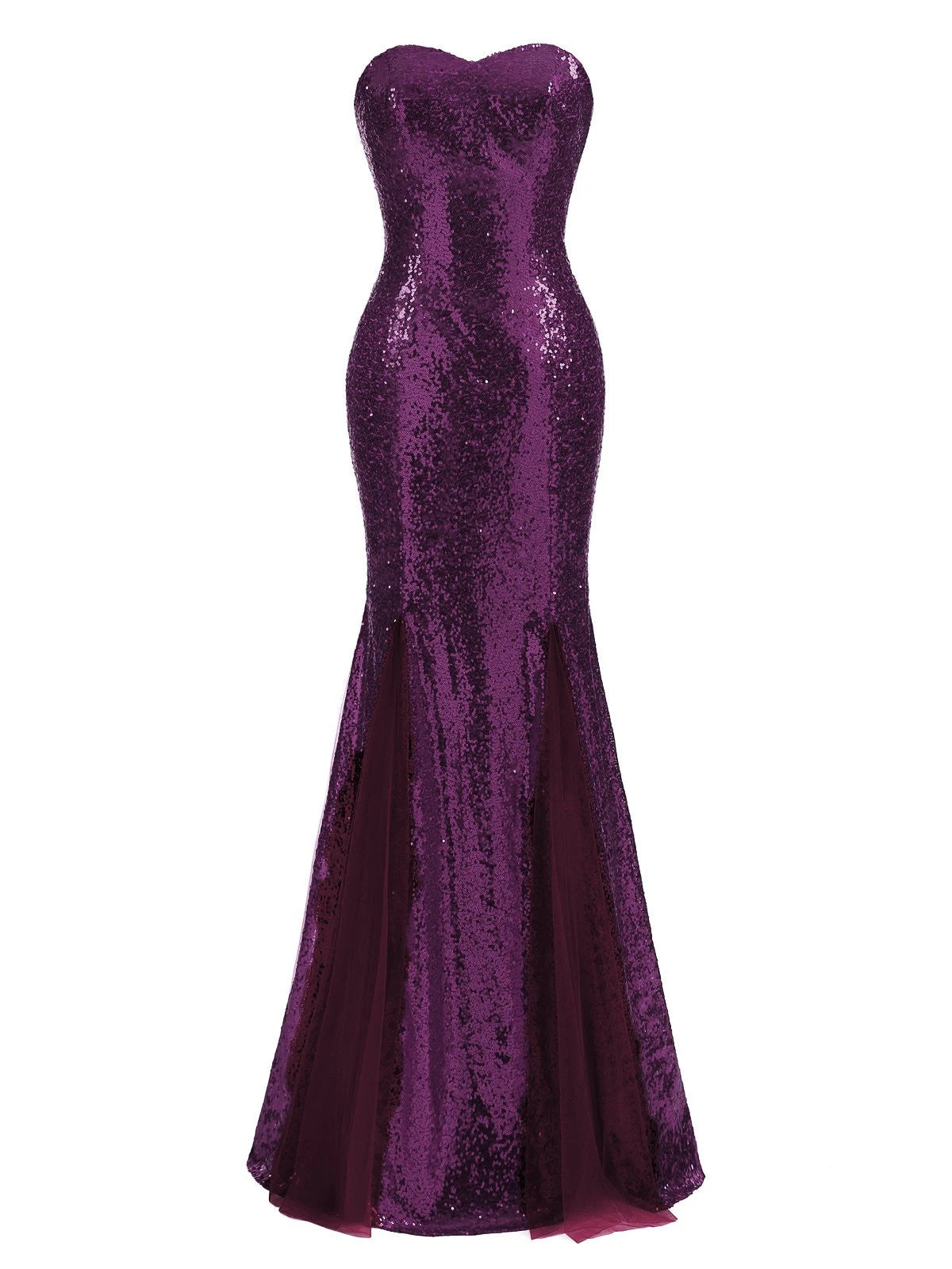1930s Vintage Sequin Strapless Dress - Image 12