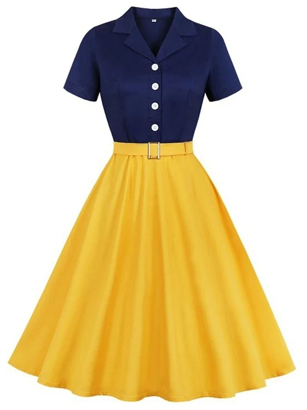 2PCS Snow White 1950s Dress & White Petticoat - Image 2