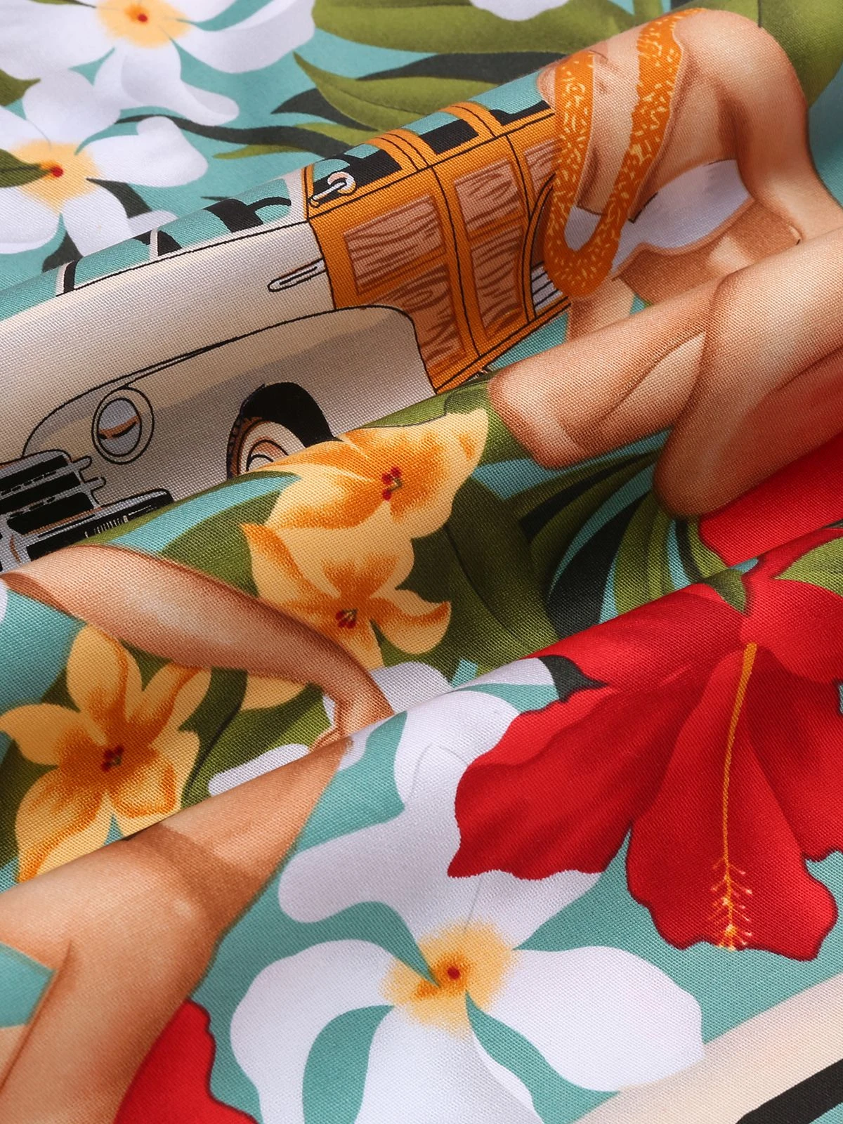 2PCS 1960s Retro Lady Crop Top & Pencil Skirt - Image 14