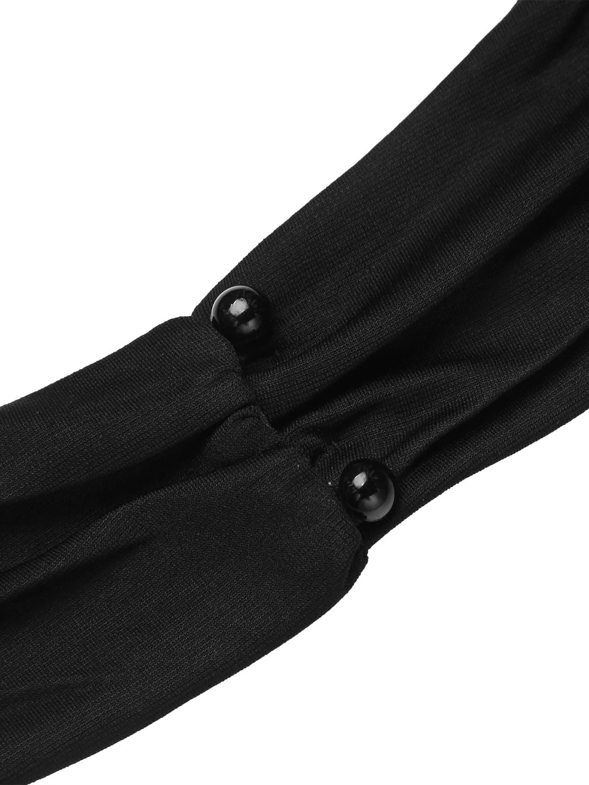 Black 1960s Halter Sunflower Pencil Dress - Image 6