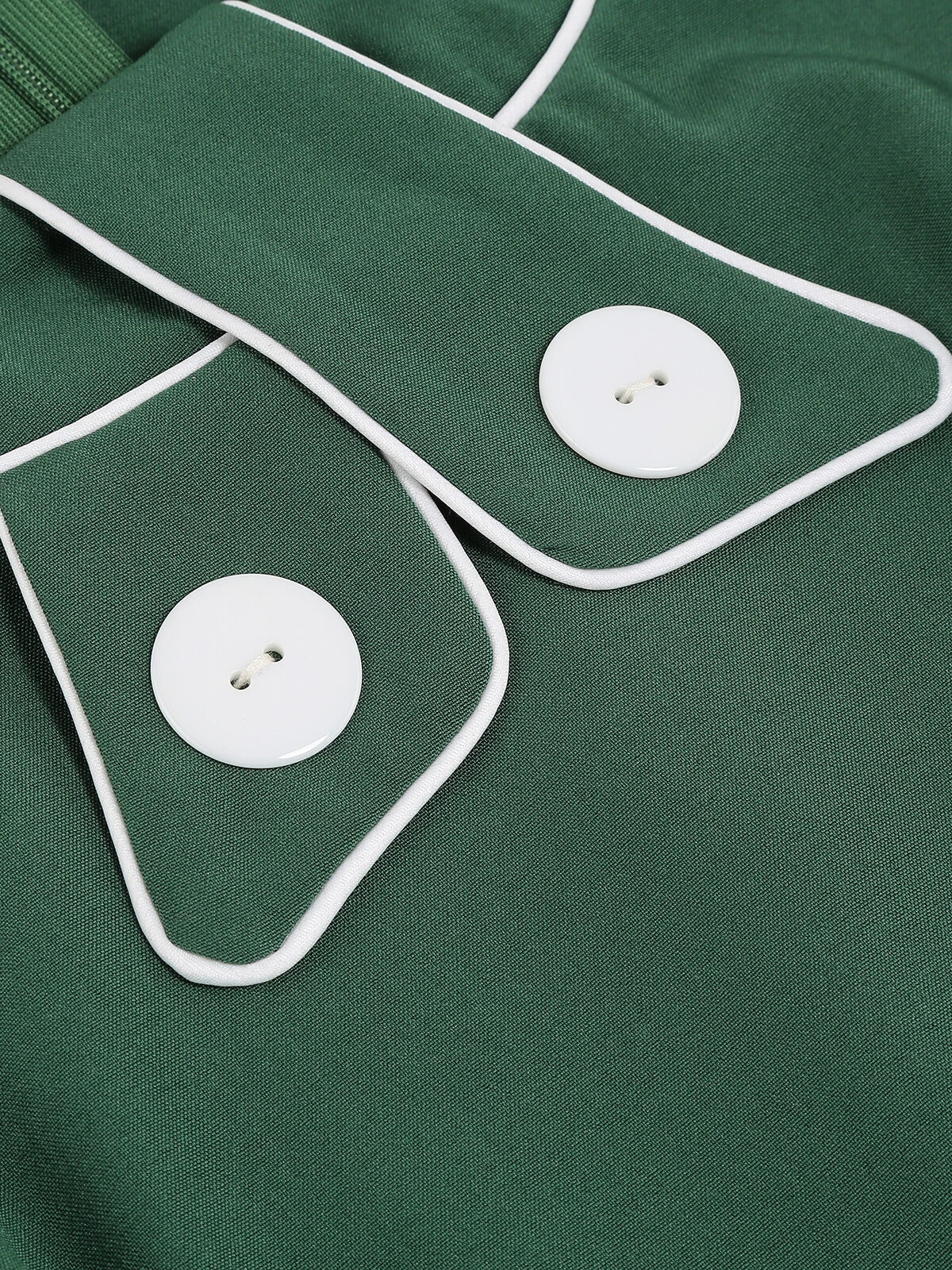 1950s Patchwork Button Swing Vintage Dress - Image 7