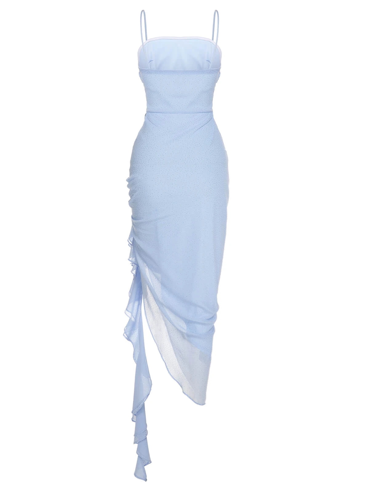 Light Blue 1930s Glitter Strap Dress - Image 2