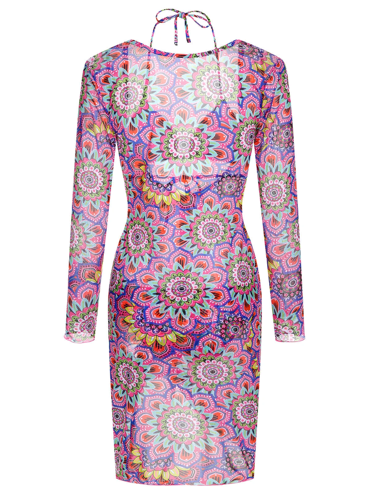 Multicolor 1930s Mandala Bikini Set & Cover-Up - Image 3