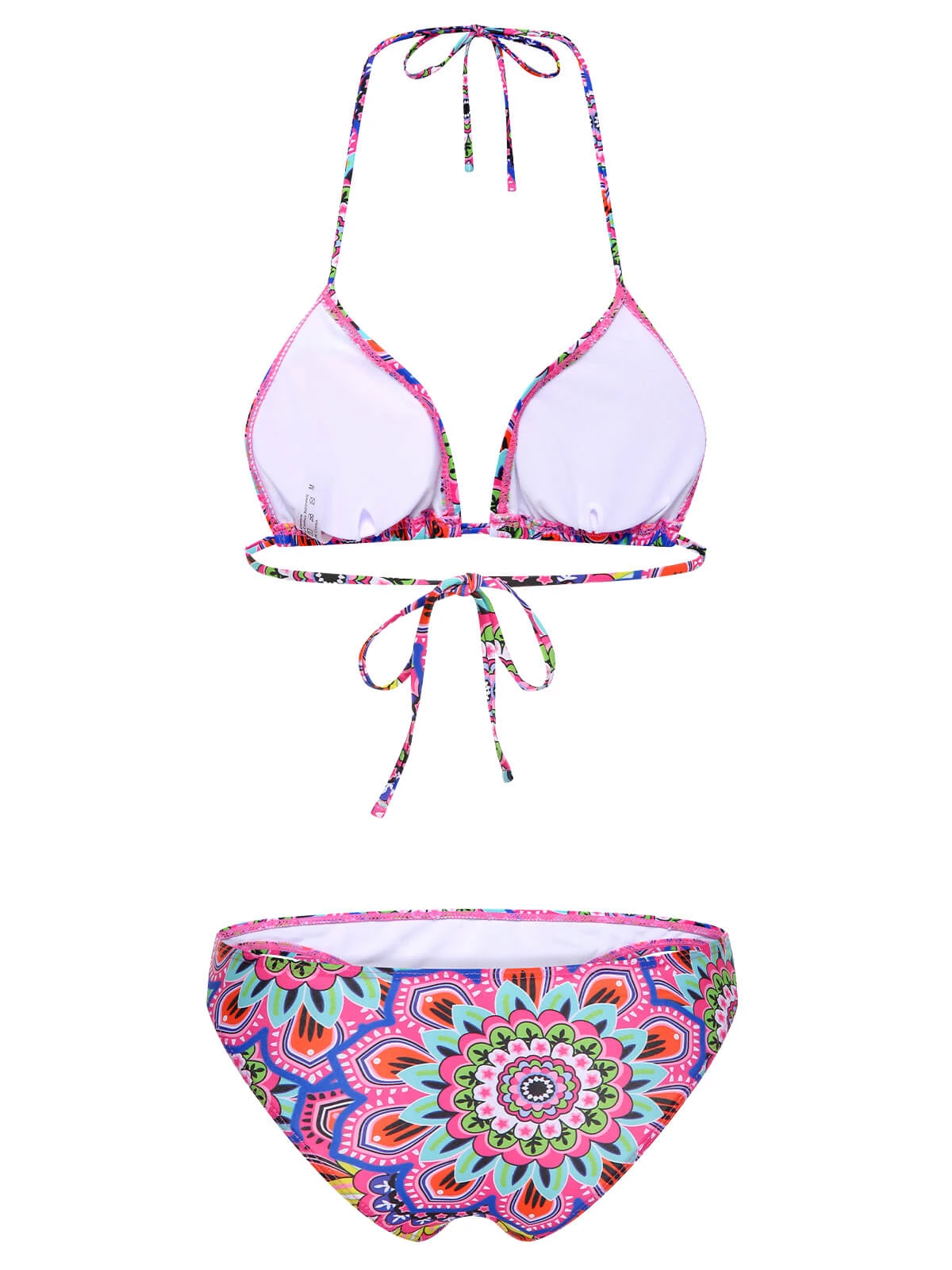 Multicolor 1930s Mandala Bikini Set & Cover-Up - Image 6
