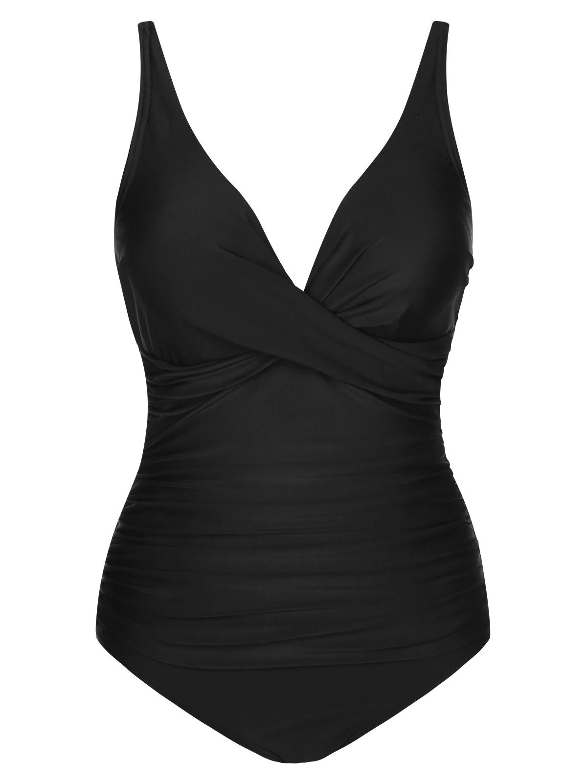 1950s Classic Solid One-Piece Swimsuit - Image 16