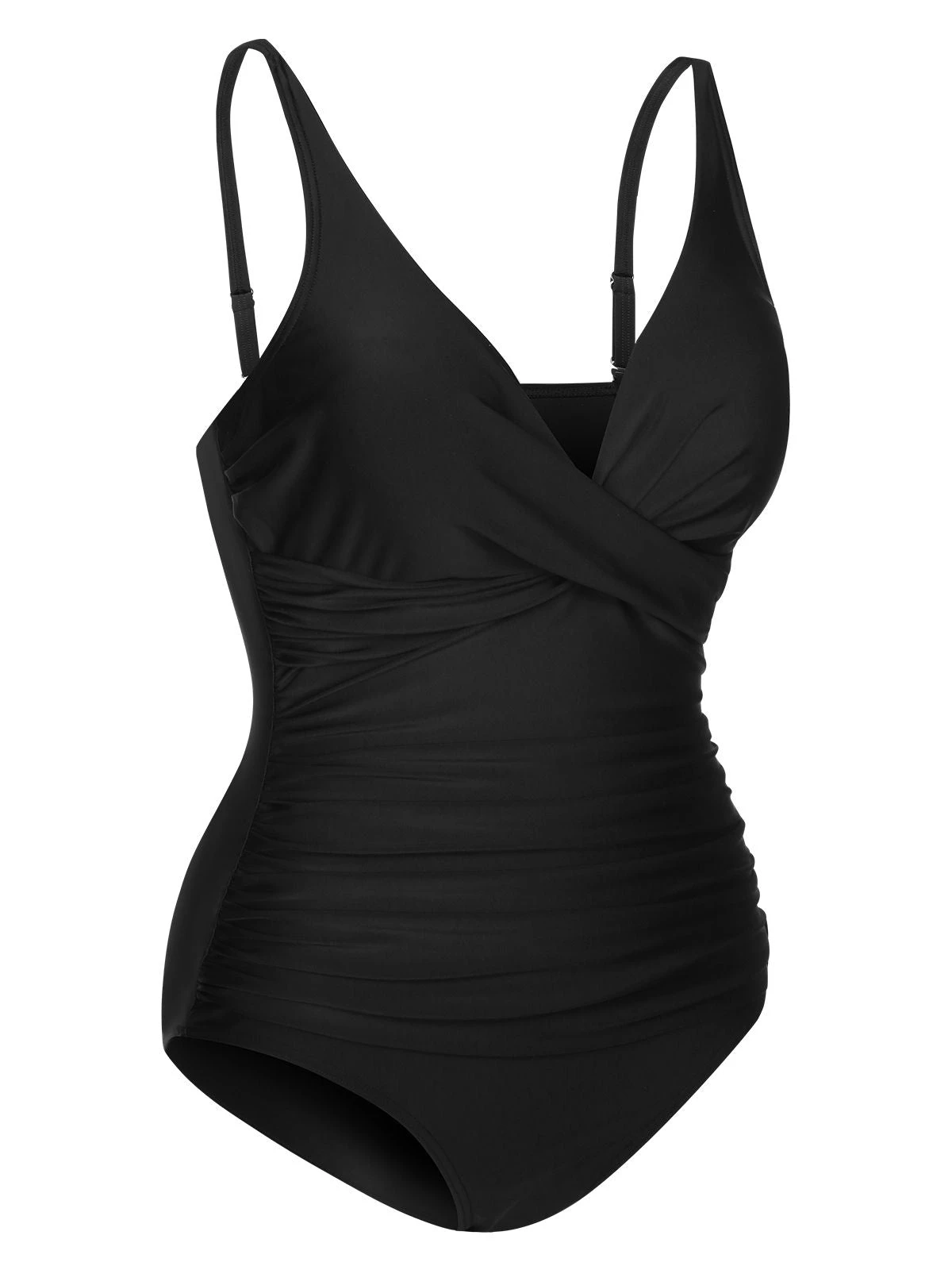 1950s Classic Solid One-Piece Swimsuit - Image 17