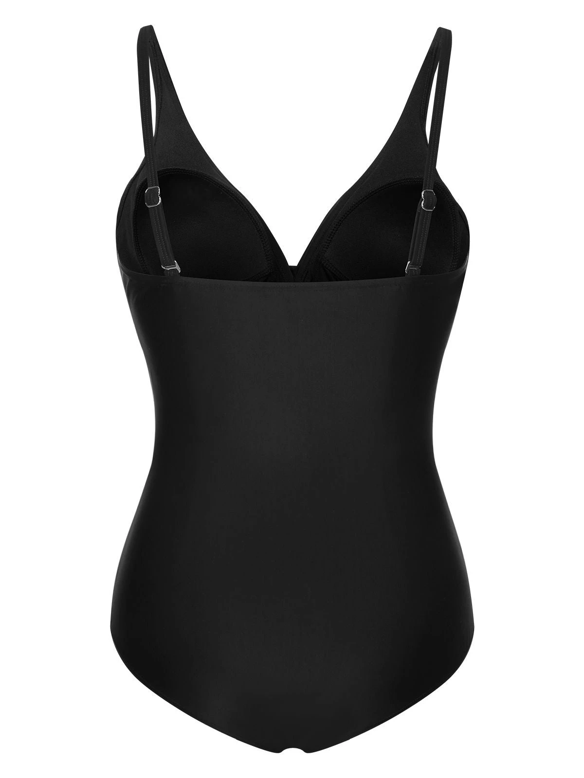 1950s Classic Solid One-Piece Swimsuit - Image 18