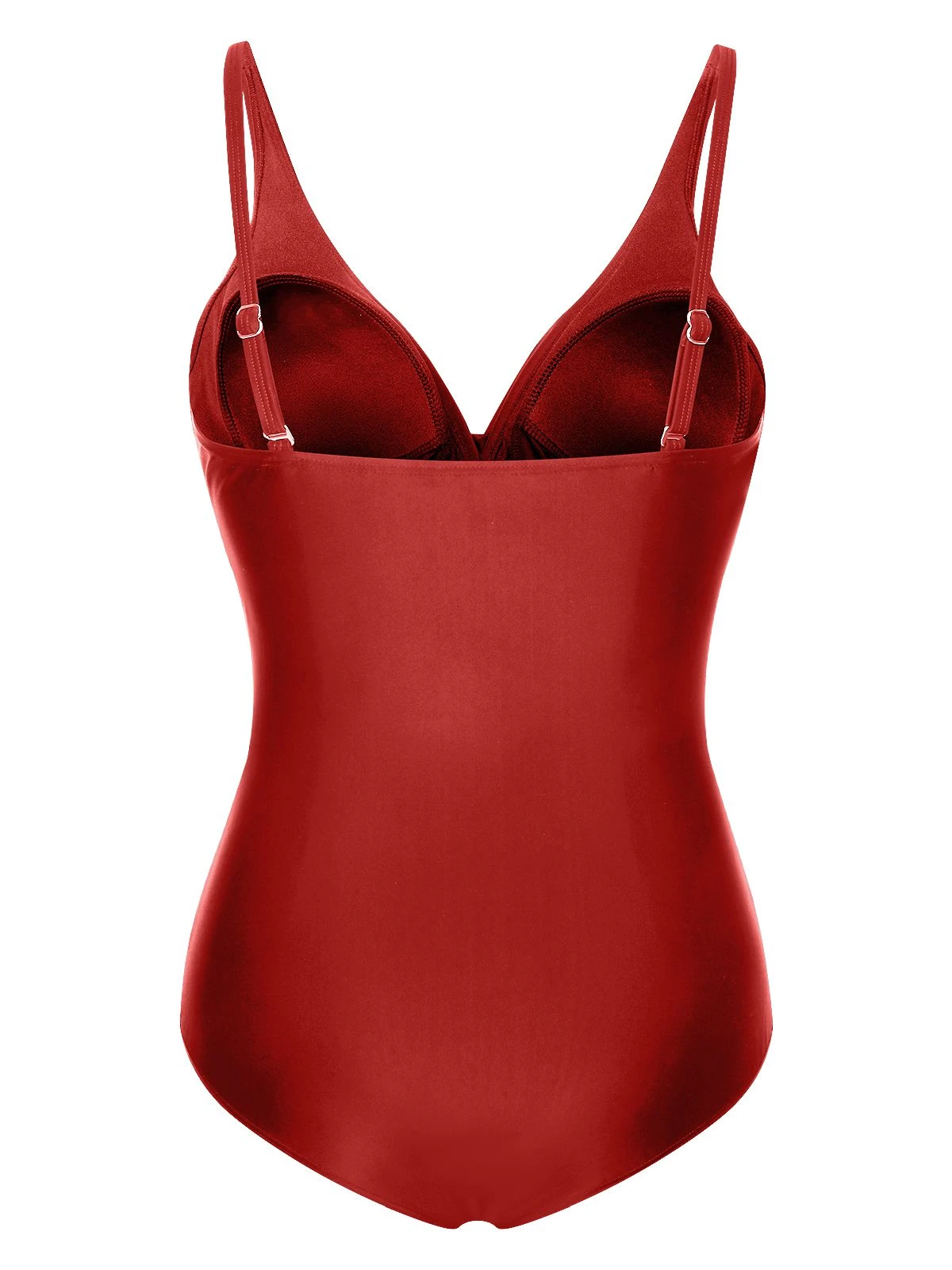 1950s Classic Solid One-Piece Swimsuit - Image 11