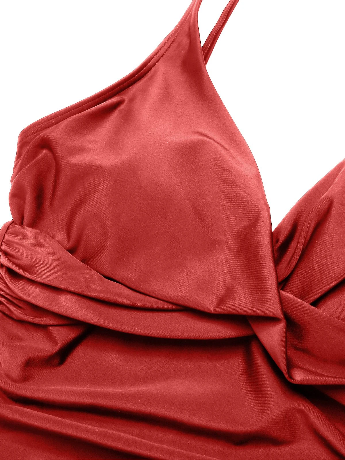 1950s Classic Solid One-Piece Swimsuit - Image 12