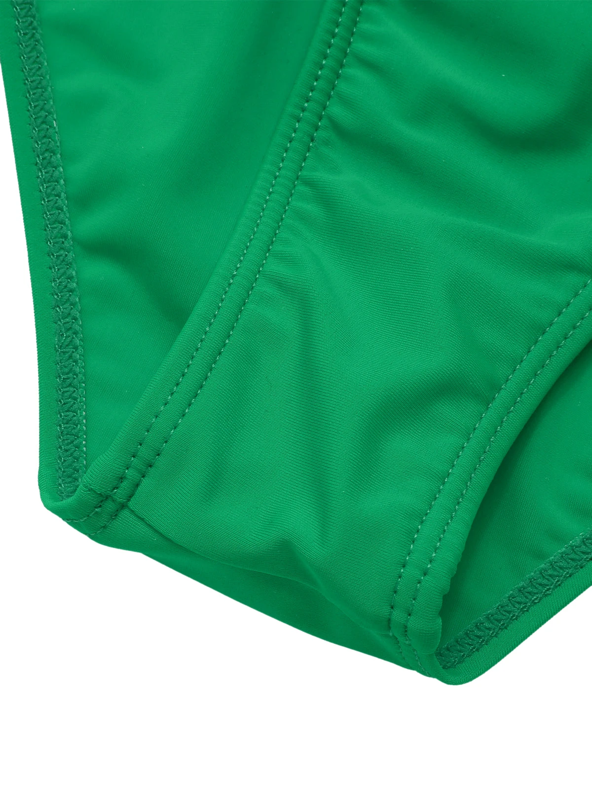 1950s Solid Ruffle V-Neck One-Piece Swimsuit - Image 20