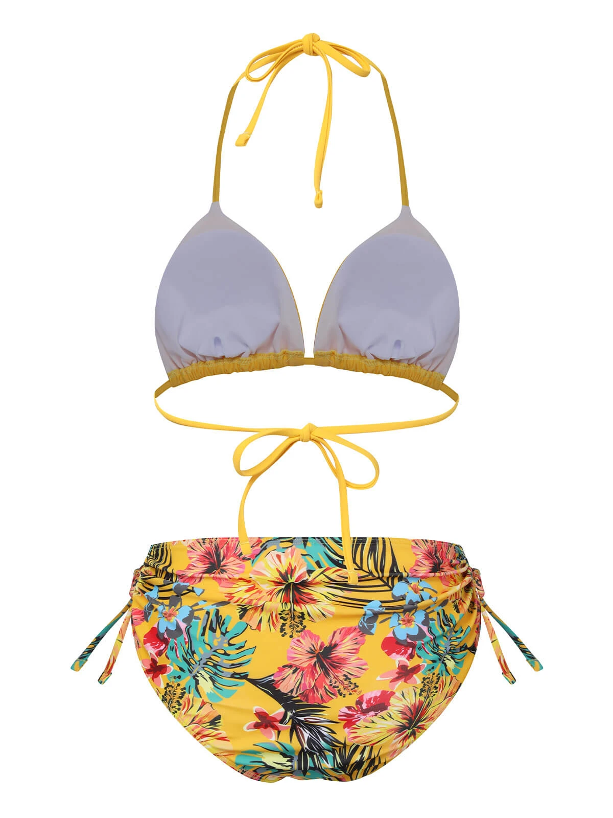 1960s Tropical Halter Bikini Set & Cover-Up - Image 5