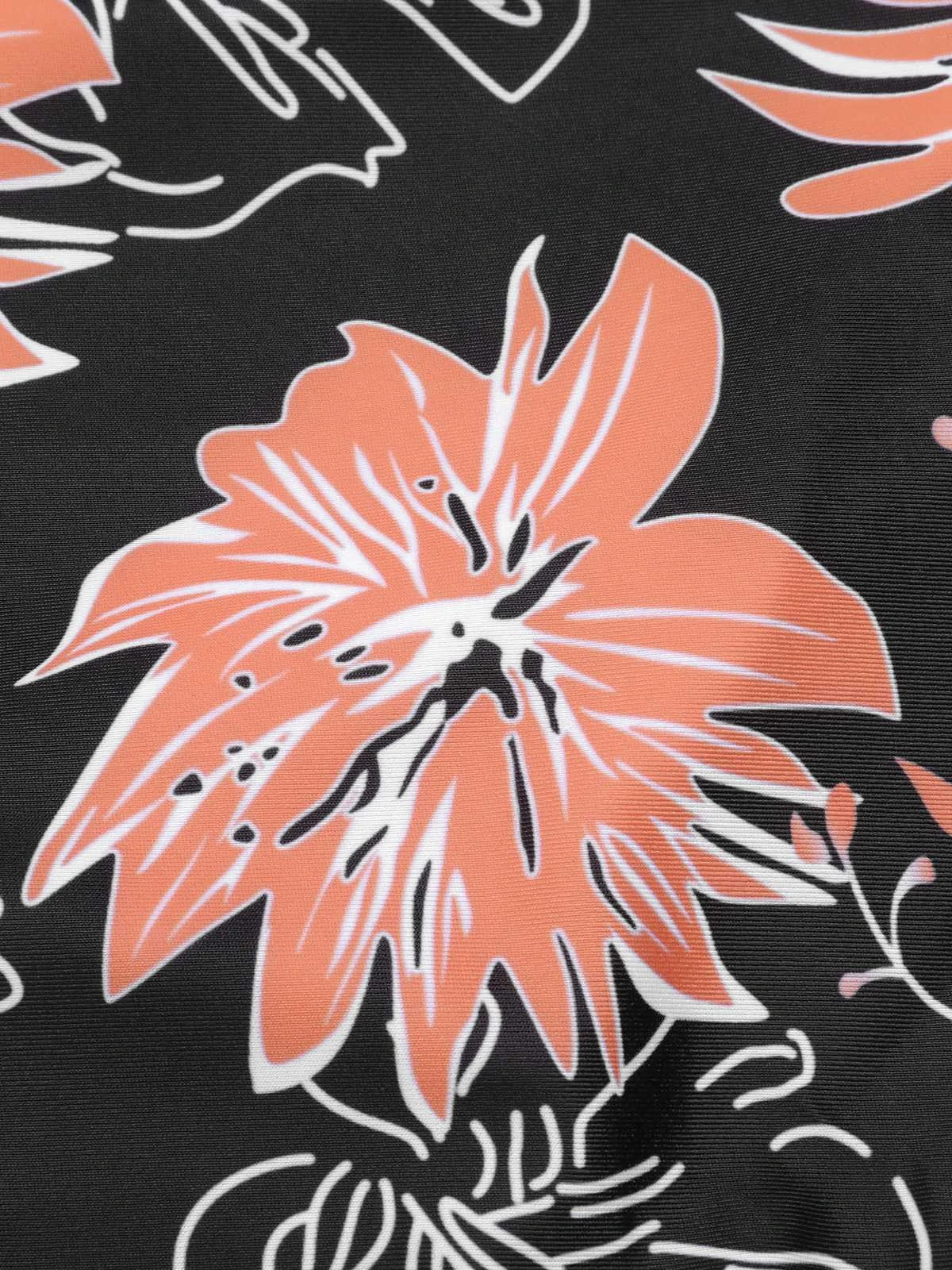 1960s Print Spaghetti Strap Swimsuit - Image 4