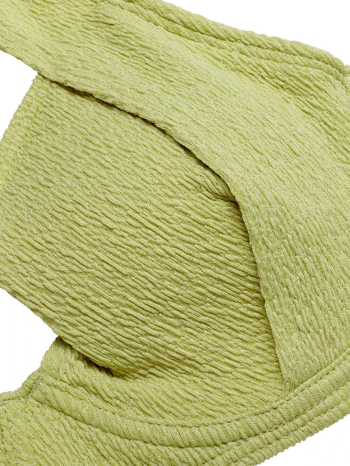 Green 1960s Halter High-Waist Swimsuit - Image 4