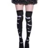 Black 1950s Halloween Knee Socks