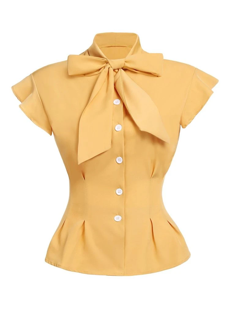 2PCS 1950s Blouse Top & Suspender Pants - Image 2